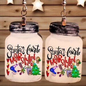 Earrings. Santa's Favorite Hairdresser
